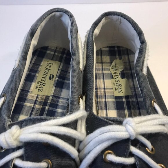 St. John's Bay Gray 016-8003 Boat Casual Shoes Size 12M - Picture 3 of 10